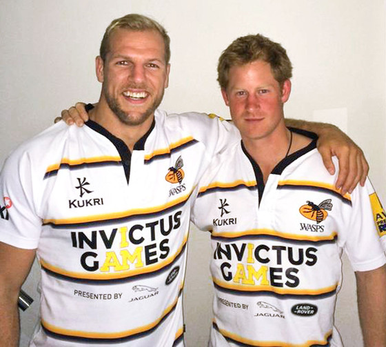 James Haskell, Prince Harry James Haskell, Prince Harry